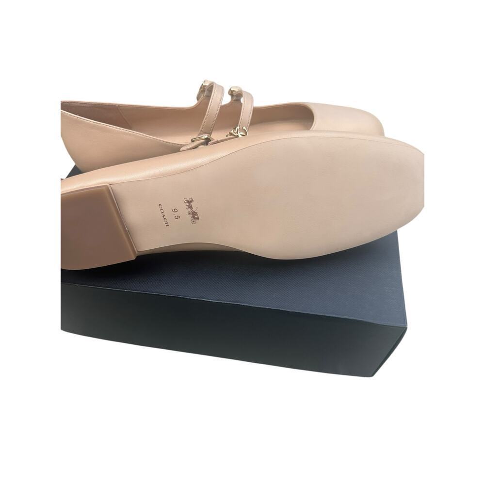 New COACH Whitley leather Mary Jane flats squared toes. Size- 9.5 - Picture 5 of 6